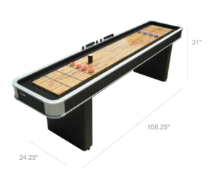 Atomic 9' Platinum Shuffleboard Table  • M01702AW