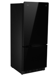 GE Appliances 10.0 cu. ft. 12V DC Bottom Freezer Refrigerator, Black  • PBV10R5VBB