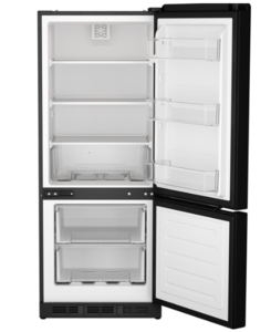 GE Appliances Profile 10.0 cu. ft. 12V DC Bottom Freezer Refrigerator, Stainless Steel  • PBV10R5VSS