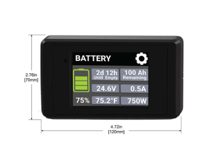 Go Power Battery Manager Kit with 500A Shunt and LCD Display  • 83306