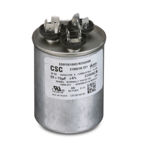 Dometic Air Conditioner Motor Run Capacitor 20/10 MFD  • 3313107.028