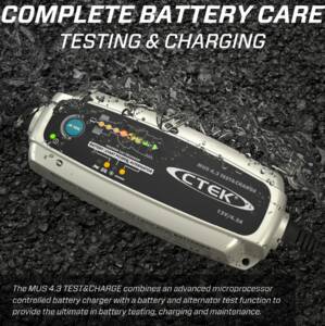 CTEK MUS 4.3 Test & Charge - 12V Fully Automatic Charger and Tester • 56-959