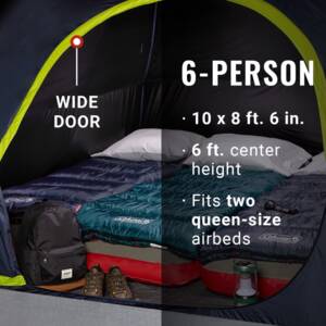 Coleman 6-Person Dark Room Skydome Camping Tent • 2000036529