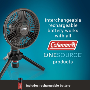 Coleman OneSource Multi-Speed Fan & Rechargeable Battery  • 2000035455