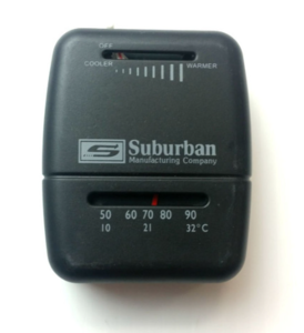 Suburban RV Furnace Heat Control Thermostat - Black  • 161210