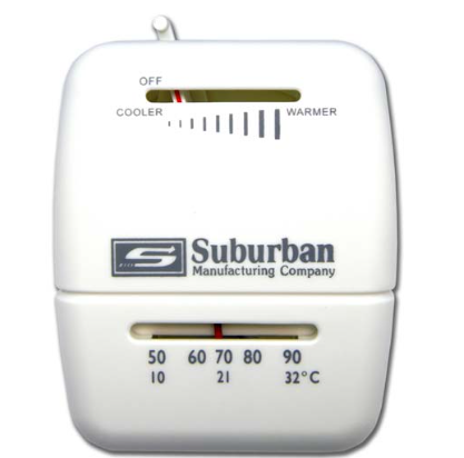 Suburban Furnace Wall Thermostat for Heat Control, Single Stage, White  • 161154