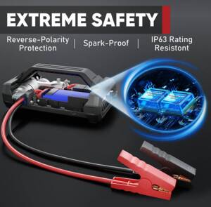 Lokithor Jump Starter with Air Compressor 2500Amp  • JA302