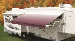 Carefree RV Awning Vinyl Fabric 18' - Burgundy Shale Fade With White Weatherguard  • JU186A00