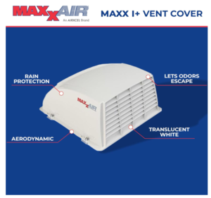 Maxxair Maxx I+ RV Roof Vent Cover, White  • 00-933051