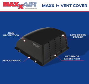 Maxxair Maxx I+ RV Roof Vent Cover, Black  • 00-933052