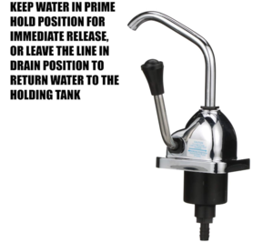 Valterra Rocket Hand Pump for RV, Camper Holding Tank Faucet Pump - Chrome  • RP800