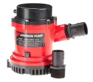 Johnson Pump 12V 1600 GPH Electric Heavy Duty Impeller Submersible Bilge Pump  • 16004-00