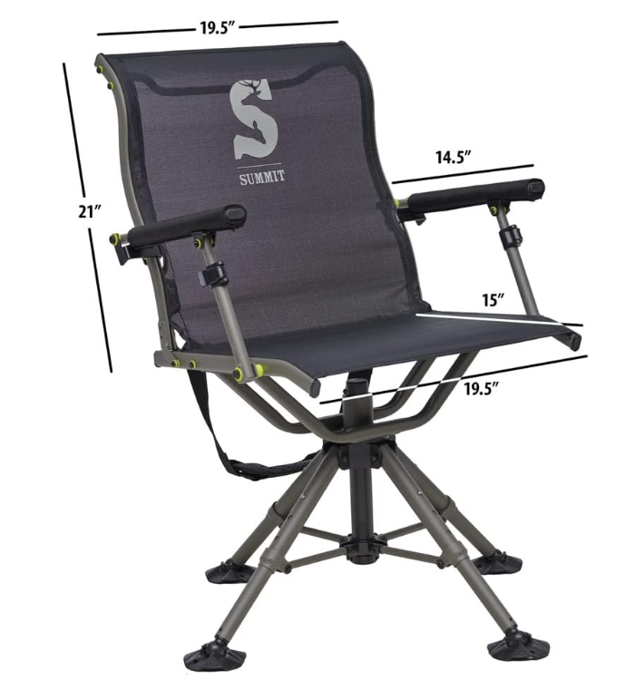 Summit Adjustable Shooting Chair, Black  • SU88023