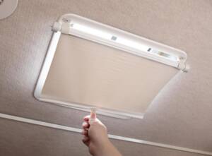 Camco Lights Out Vent Shade Retractable - Cream • 42913