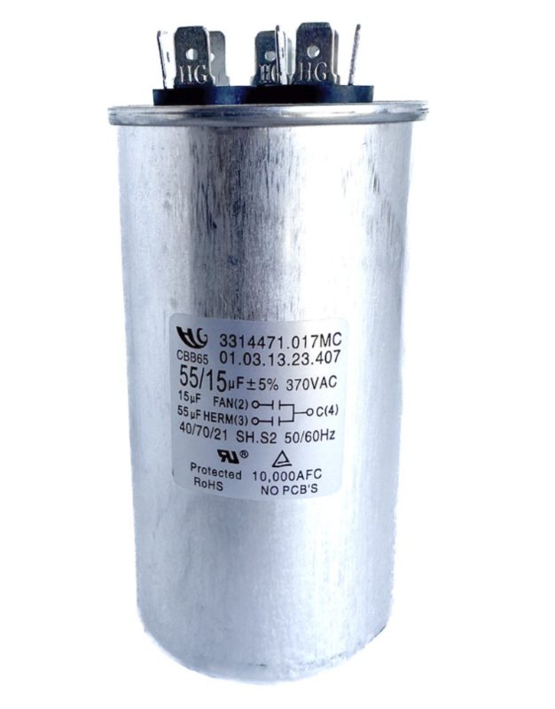 MC Enterprises Dometic RV Air Conditioner Motor Capacitor 55/15 MFD  • 3314471.017MC