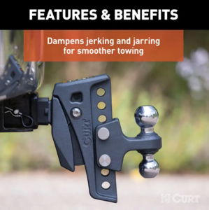 Curt Rebellion XD Adjustable Cushion Hitch, 15k 2