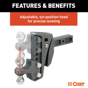 Curt Rebellion XD Adjustable Cushion Hitch, 15k 2