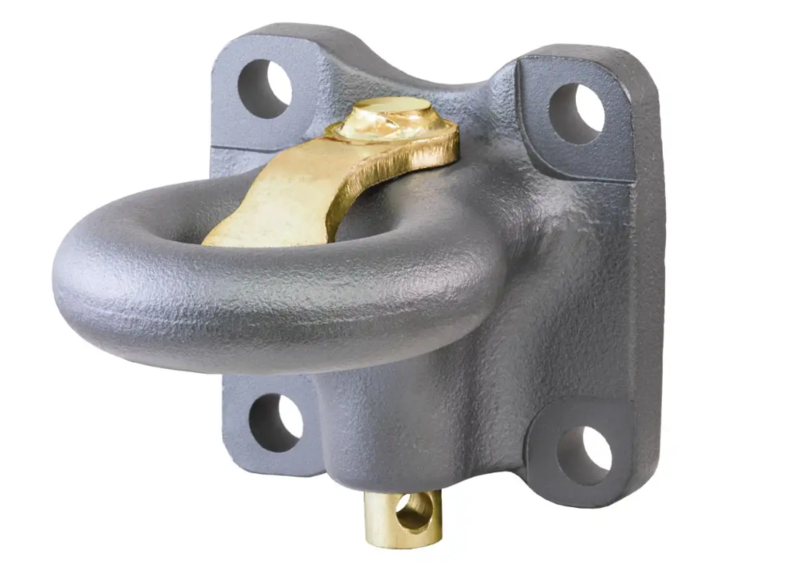 Curt SecureLatch Flush-Mount Lunette Ring, 60,000lb, 2-1/2