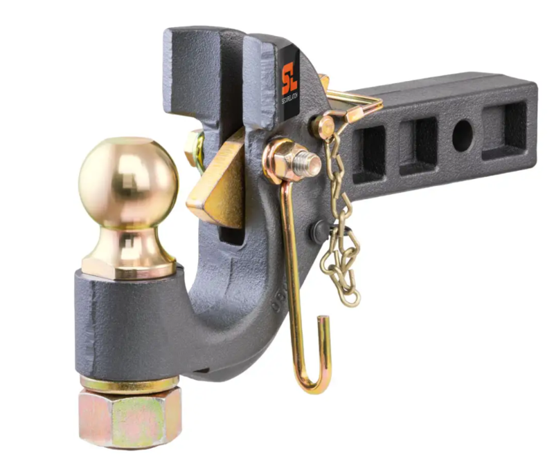 Curt SecureLatch Receiver-Mount Ball & Pintle Hitch, 2