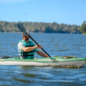 Pelican Argo 100X Sit-in Kayak, Vapor Deep Blue/Yellow  • KFF10P204