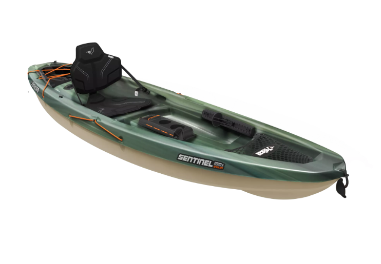 Pelican Sentinel 100X Fishing Kayak, Fade Black Green  • MBF10P100