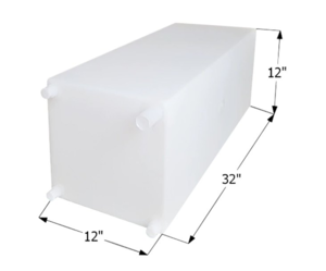 Icon 20 Gallon Fresh Water Tank w/ 1/2