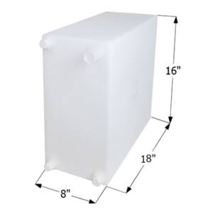 Icon 10 Gallon Fresh Water Tank with 3/8