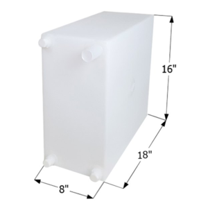 Icon 10 Gallon Fresh Water Tank with 3/8