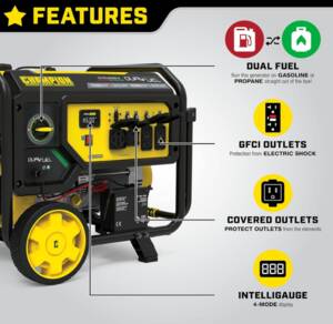 Champion Power Equipment 9200 Watt Dual Fuel Generator • 201194