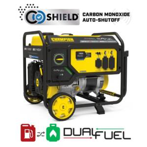 Champion Power Equipment 5500 Watt Dual Fuel Generator with CO Shield • 201085