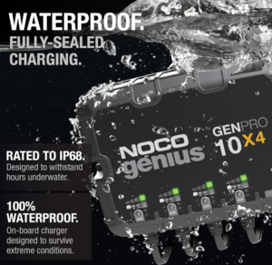 Noco 4-Bank 40A On-Board Battery Charger  • GENPRO10X4