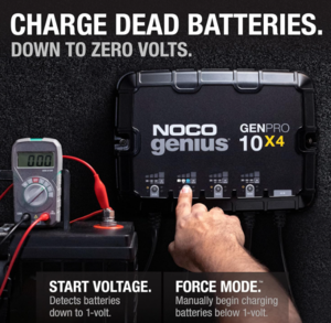 Noco 4-Bank 40A On-Board Battery Charger  • GENPRO10X4