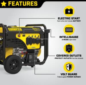 Champion Power Equipment 7500W Electric Start Generator • 100813