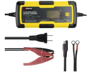 Wagan 6V and 12V 4.0A Intelligent Battery Charger, Battery Maintainer, Fully-Automatic Smart Charger • 7403