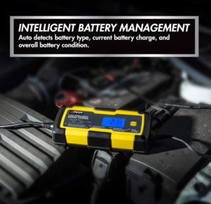 Wagan 6V and 12V 4.0A Intelligent Battery Charger, Battery Maintainer, Fully-Automatic Smart Charger  • 7403