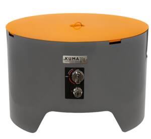 Kuma Outdoor Gear Cylinder Firepit, Graphite/Orange  • 870-KM-CFP-GROR