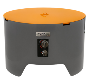 Kuma Outdoor Gear Cylinder Firepit, Graphite/Orange  • 870-KM-CFP-GROR