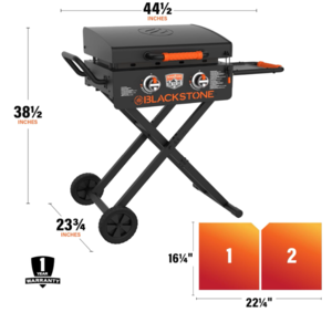 Blackstone On-the-Go 22” Omnivore Flex-Fold Griddle with Locking Hood  • 2350