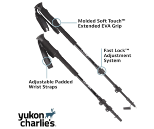 Yukon Charlie's Elite Trekking Poles with Extended Grips  • 83-0149