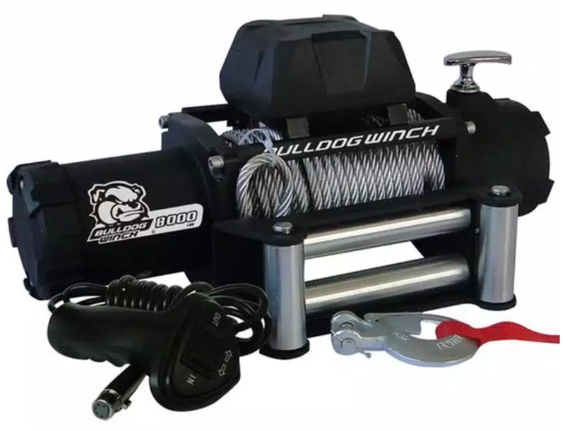 Bulldog Winch 8,000 Lb 5.2 HP Self-Recovery Winch w/ Wire Rope  • 10041