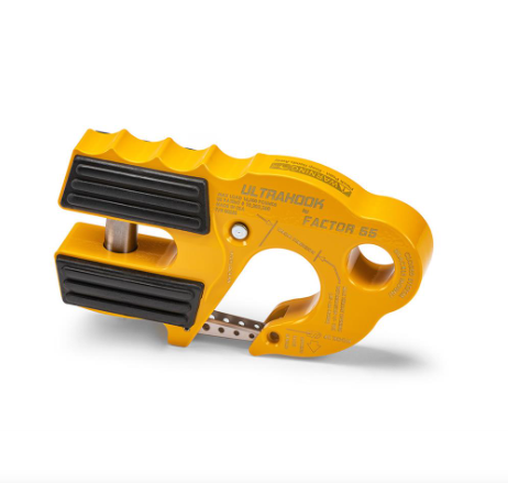 Factor 55 UltraHook Winch Hook with Shackle Mount, Yellow  • 00250-03