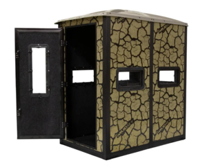 Muddy Striker Steel Box Blind w/ Elite 5' Tower, Cracked Mud Camo  • MUD-BBBST2000-5C