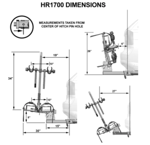 Hollywood Racks RV Rider E-Bike Rack  • HR1700