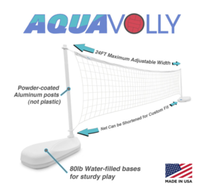 Dunn-Rite AquaVolly Water-Filled Pool Volleyball Net Set  • V200