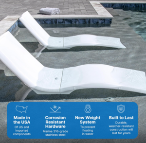 Step2 Vero Pool Lounger, White  • 538699