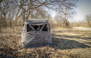 Hawk Mancave Full Door Ground Blind  • HWK-FDGB