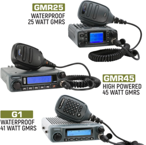 Rugged Radios Jeep Wrangler JL, JLU, and Gladiator JT Two-Way GMRS Mobile Radio Kit  • JP1-GMR45