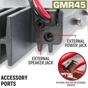 Rugged Radios Radio Kit Lite - GMR45 GMRS Band Mobile Radio with Stealth Antenna • RKL-GMR45