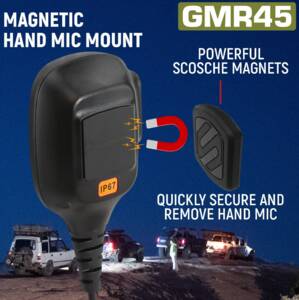 Rugged Radios Radio Kit Lite - GMR45 GMRS Band Mobile Radio with Stealth Antenna • RKL-GMR45