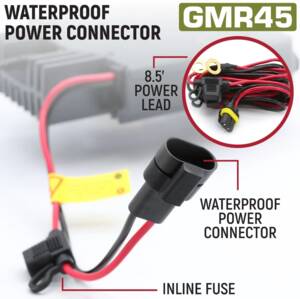 Rugged Radios Radio Kit Lite - GMR45 GMRS Band Mobile Radio with Stealth Antenna • RKL-GMR45